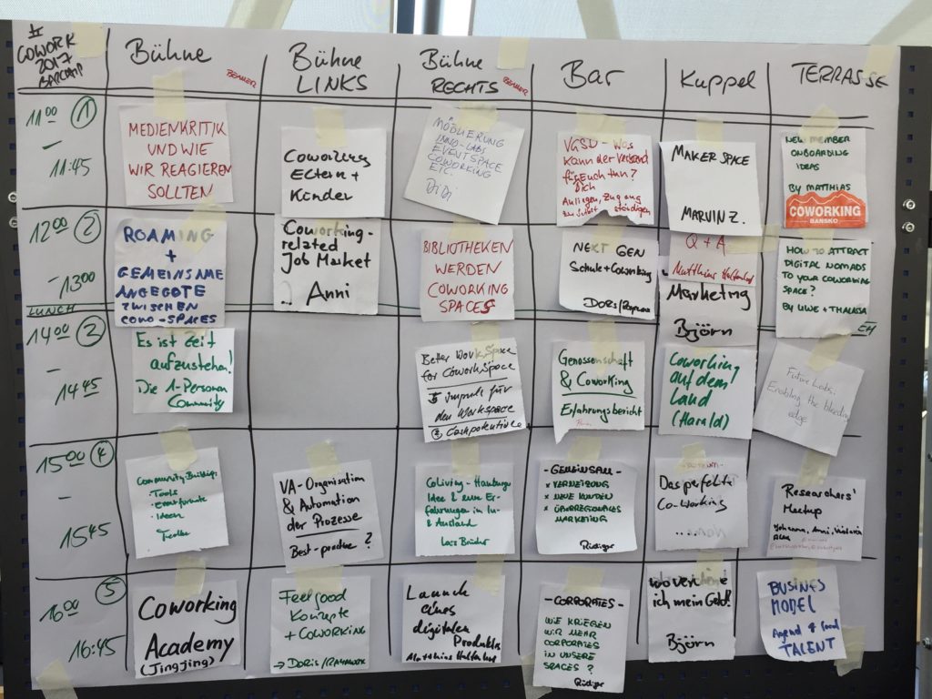 Sessions zur Cowork2017