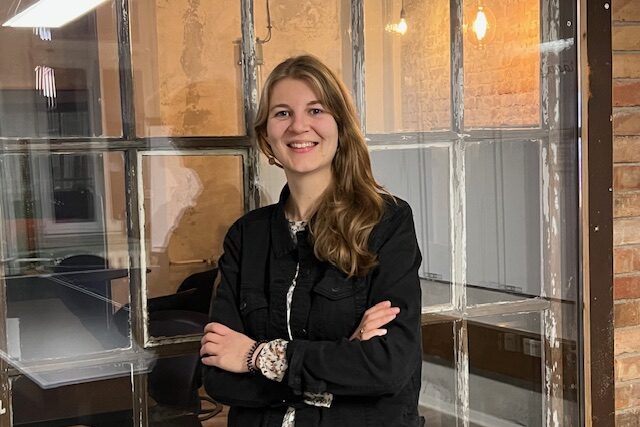 Coworkerin Carolin Kinzl im KrämerLoft Erfurt