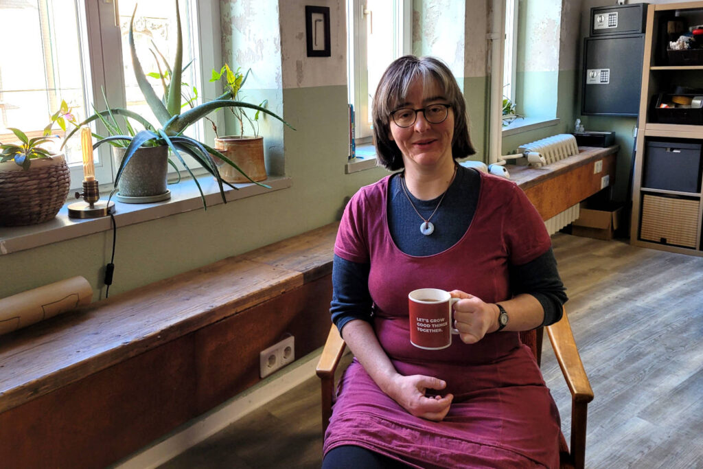 Coworkerin Daniela Malz im KrämerLoft Erfurt