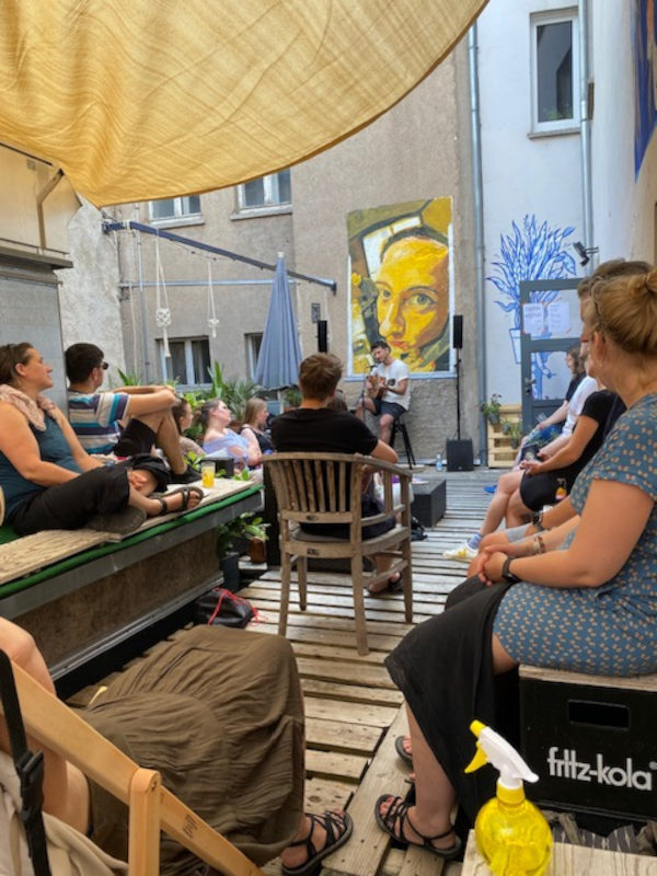 Teambuilding im KrämerLoft Erfurt Thüringen: Afterwork Event auf der Terrasse