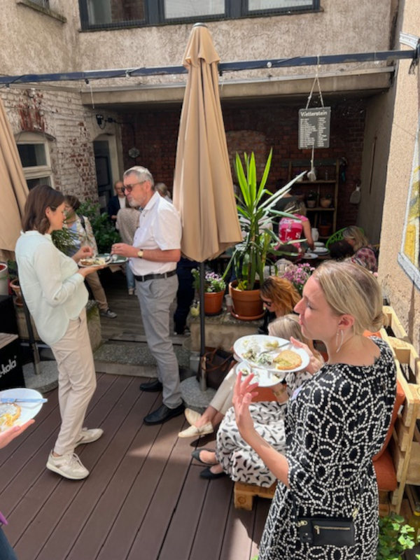 Teambuilding im KrämerLoft Erfurt Thüringen: Afterwork Event auf der Terrasse